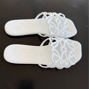 Elegant White Sandals Loewe